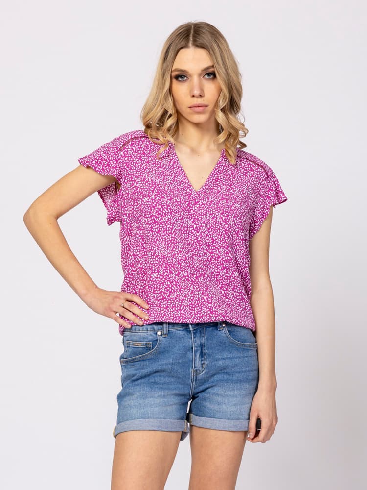 Γυναικείο Rusty T-shirt Μωβ Heavy Tools T40016-TEARS