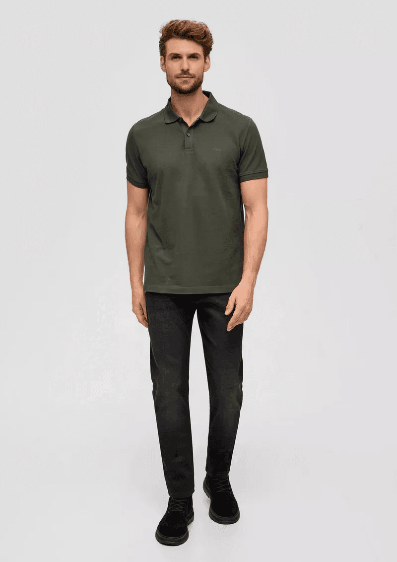 Ανδρικό Polo Χακί S.Oliver 2138262-7940