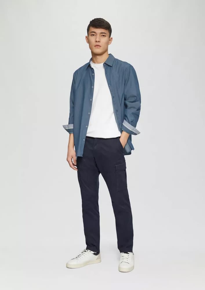 Ανδρικό Πουκάμισο Μπλε S.Oliver 2161415-58K4