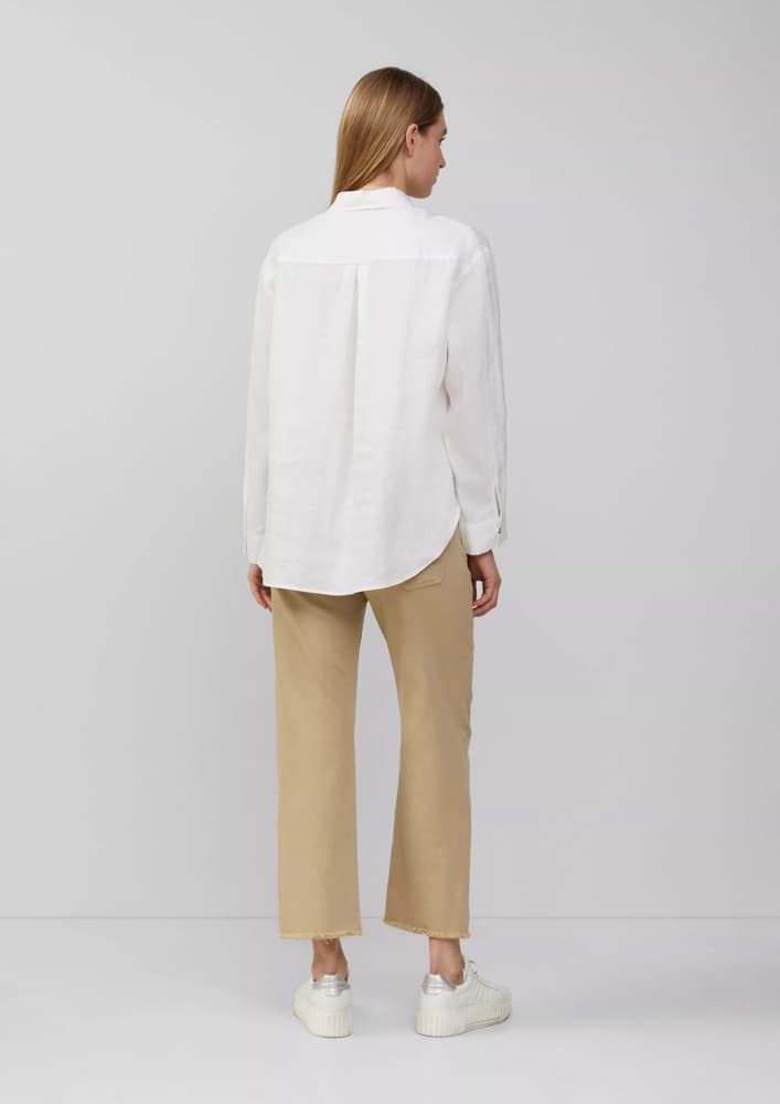 Γυναικείο Λινό Πουκάμισο Λευκό S.Oliver 2163684-0100