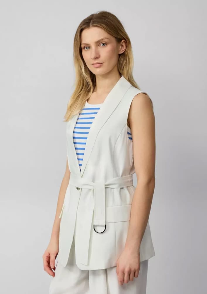 Γυναικείο Γιλέκο Λευκό S.Oliver 2164295-0210