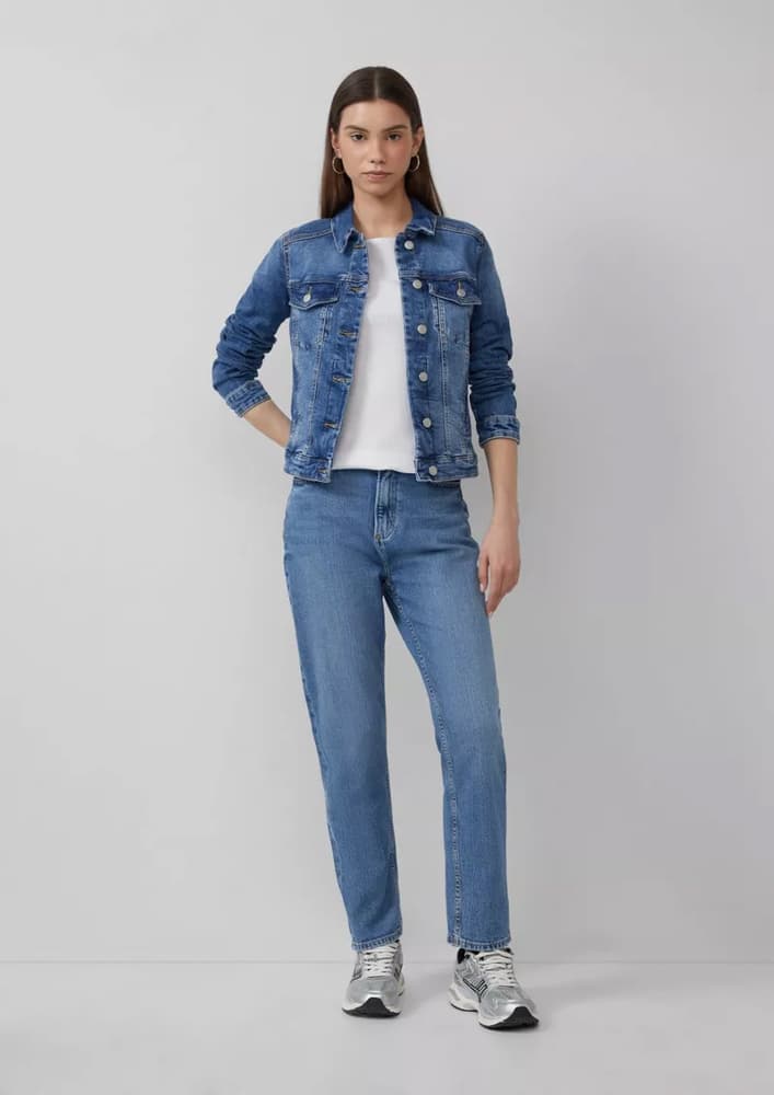 Γυναικείο Τζιν Μπουφάν Μπλε S.Oliver 2166002-56Z2