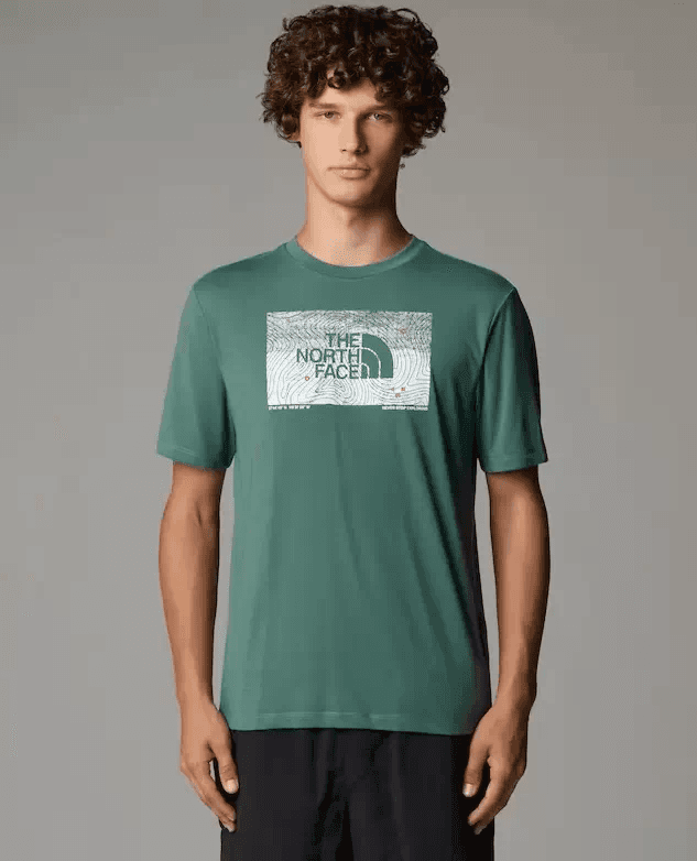 Ανδρικό Foundation Abstract Graphic T-shirt Πράσινο The North Face NF0A8BQV-HCH1