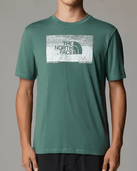 Ανδρικό Foundation Abstract Graphic T-shirt Πράσινο The North Face NF0A8BQV-HCH1