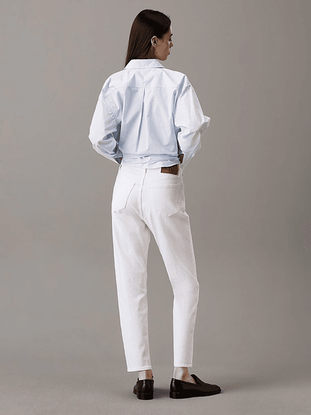 Γυναικείο Mom Τζιν Λευκό Calvin Klein J20J225137-1AA