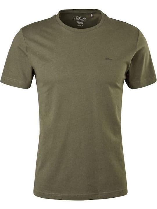 Ανδρικό T-Shirt Μαύρο S.Oliver 2057430-9999