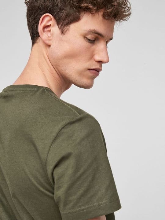 Ανδρικό T-Shirt Χακί S.Oliver 2057430-7940