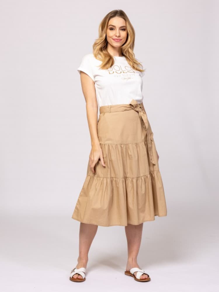 Γυναικείο Malenas25 T-shirt Λευκό Heavy Tools T17032-ECRU