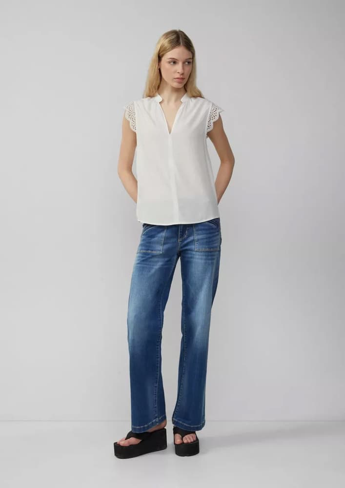 Γυναικείο Τοπ Λευκό S.Oliver 2162739-0200