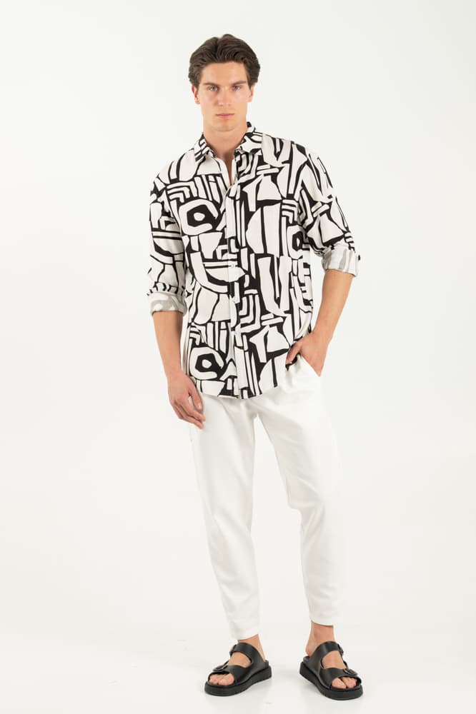 Ανδρικό Πουκάμισο Λευκό Vittorio 25108-WHITE