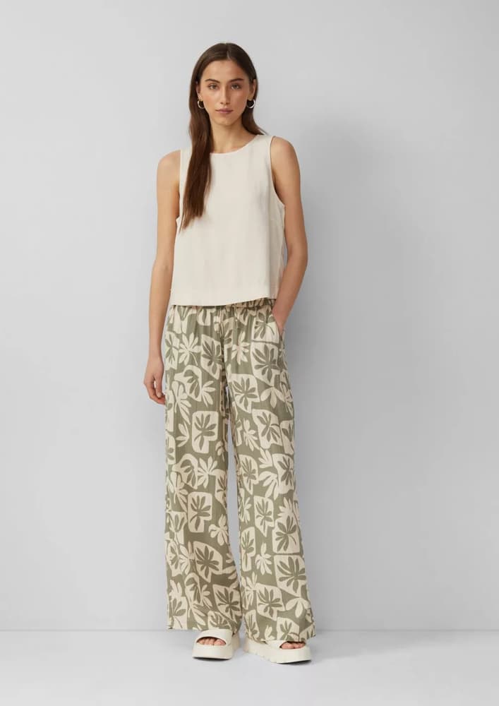 Γυναικείο Αμάνικο Τοπ Μπεζ S.Oliver 2160437-0808