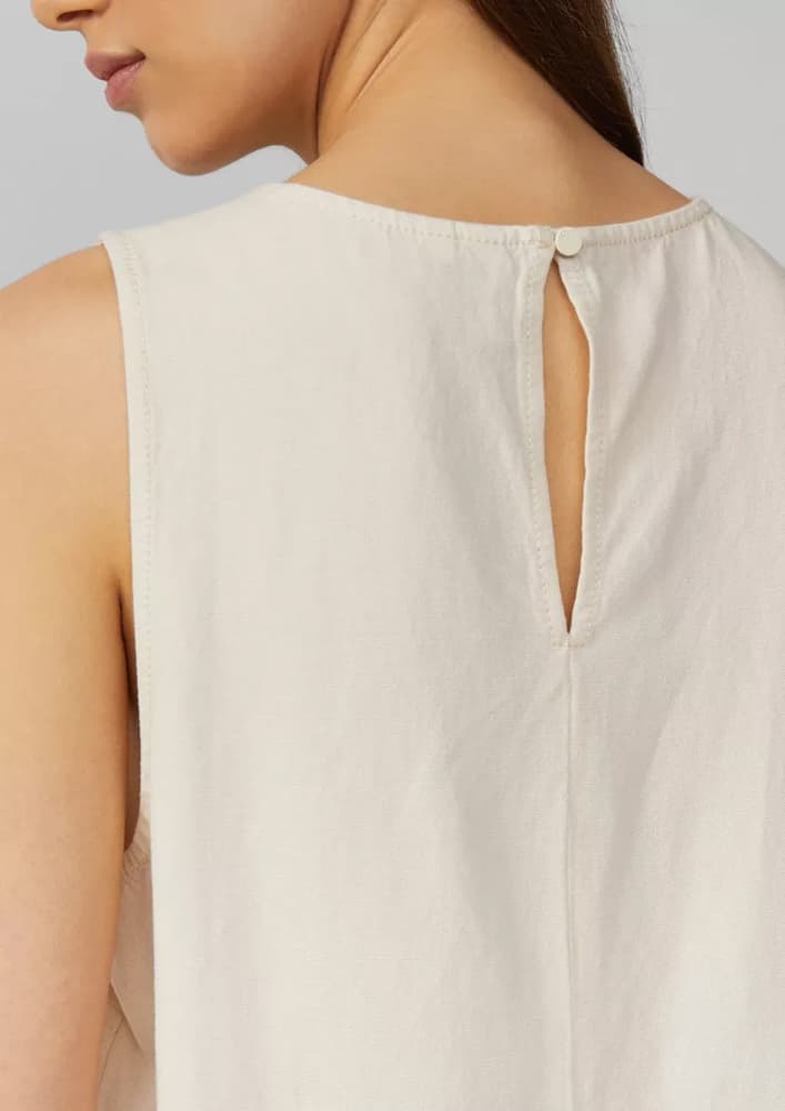 Γυναικείο Αμάνικο Τοπ Μπεζ S.Oliver 2160437-0808