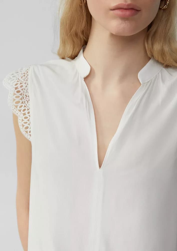 Γυναικείο Τοπ Λευκό S.Oliver 2162739-0200