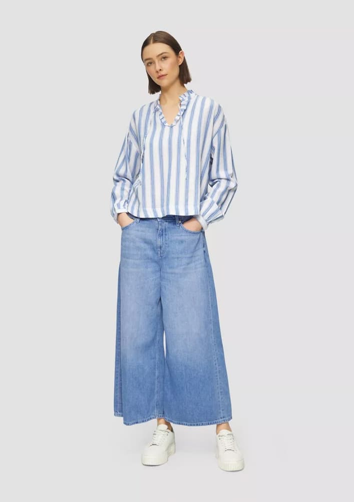 Γυναικεία Ριγέ Μπλούζα Γαλάζια S.Oliver 2163648-55G1