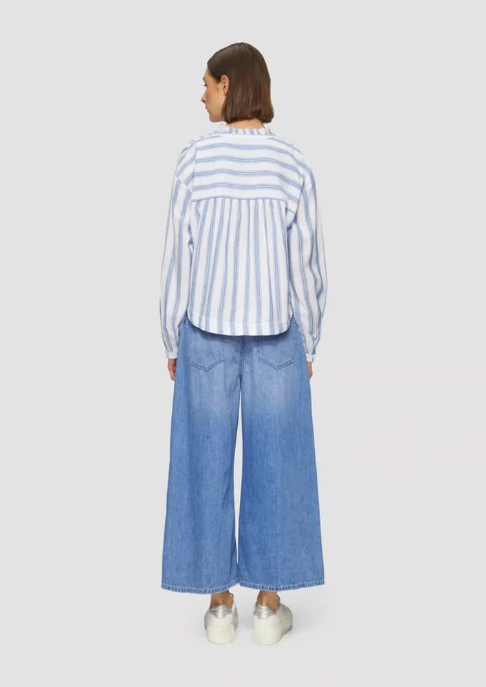 Γυναικεία Ριγέ Μπλούζα Γαλάζια S.Oliver 2163648-55G1