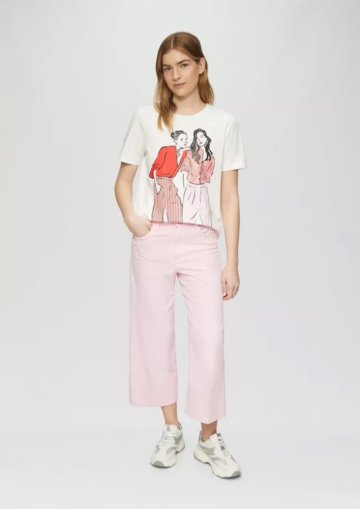 Γυναικείο T-shirt Εκρού S.Oliver 2164099-02E1