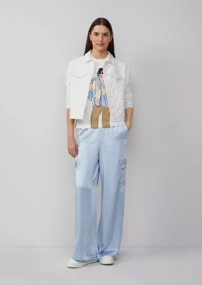 Γυναικείο T-Shirt Λευκό S.Oliver 2164146-02E1