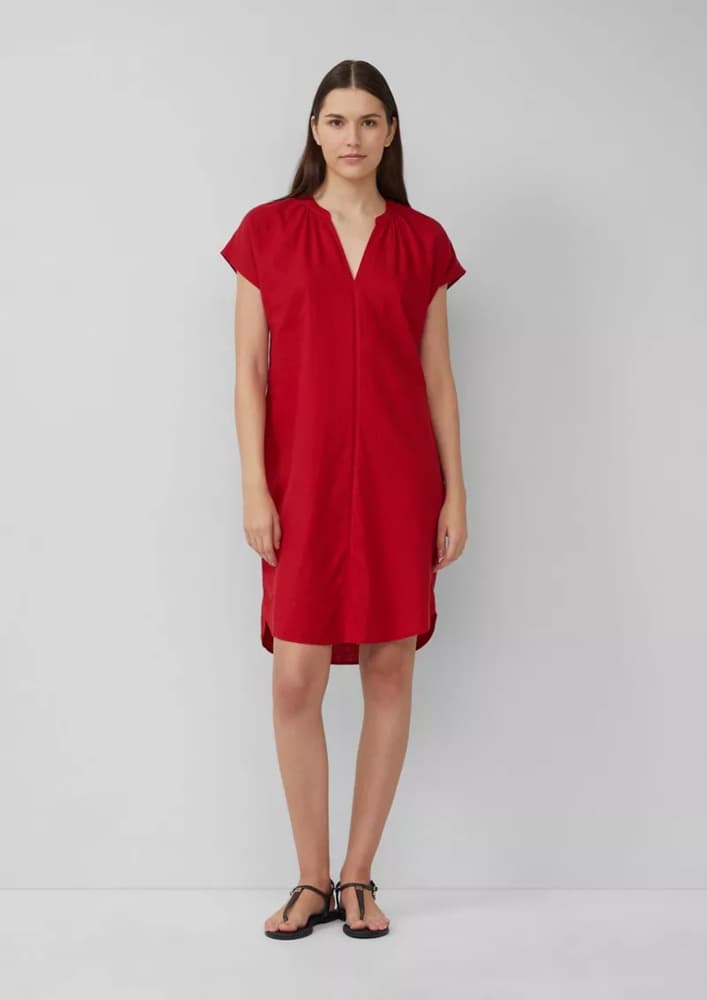 Γυναικείο Λινό Φόρεμα Κόκκινο S.Oliver 2165755-3533
