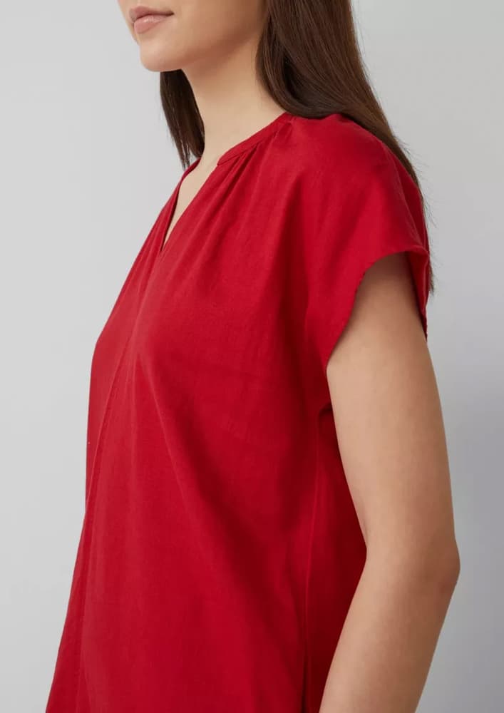 Γυναικείο Λινό Φόρεμα Κόκκινο S.Oliver 2165755-3533