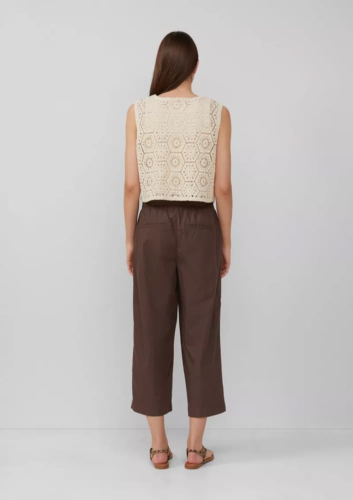 Γυναικεία Αμάνικη Ζακέτα Μπεζ S.Oliver 2166279-8105