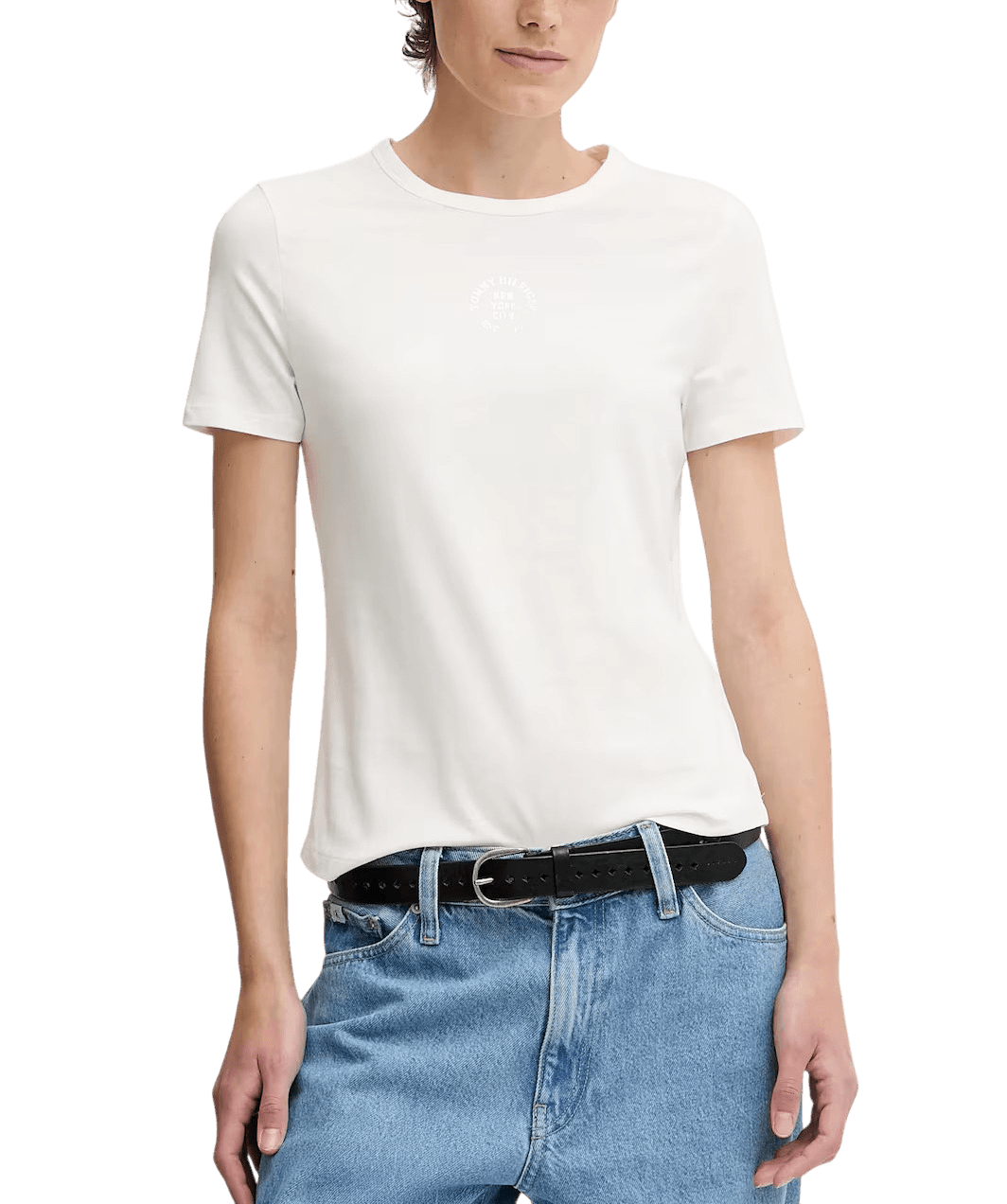 Γυναικείο T-shirt Λευκό Tommy Hilfiger WW0WW45809-YBL