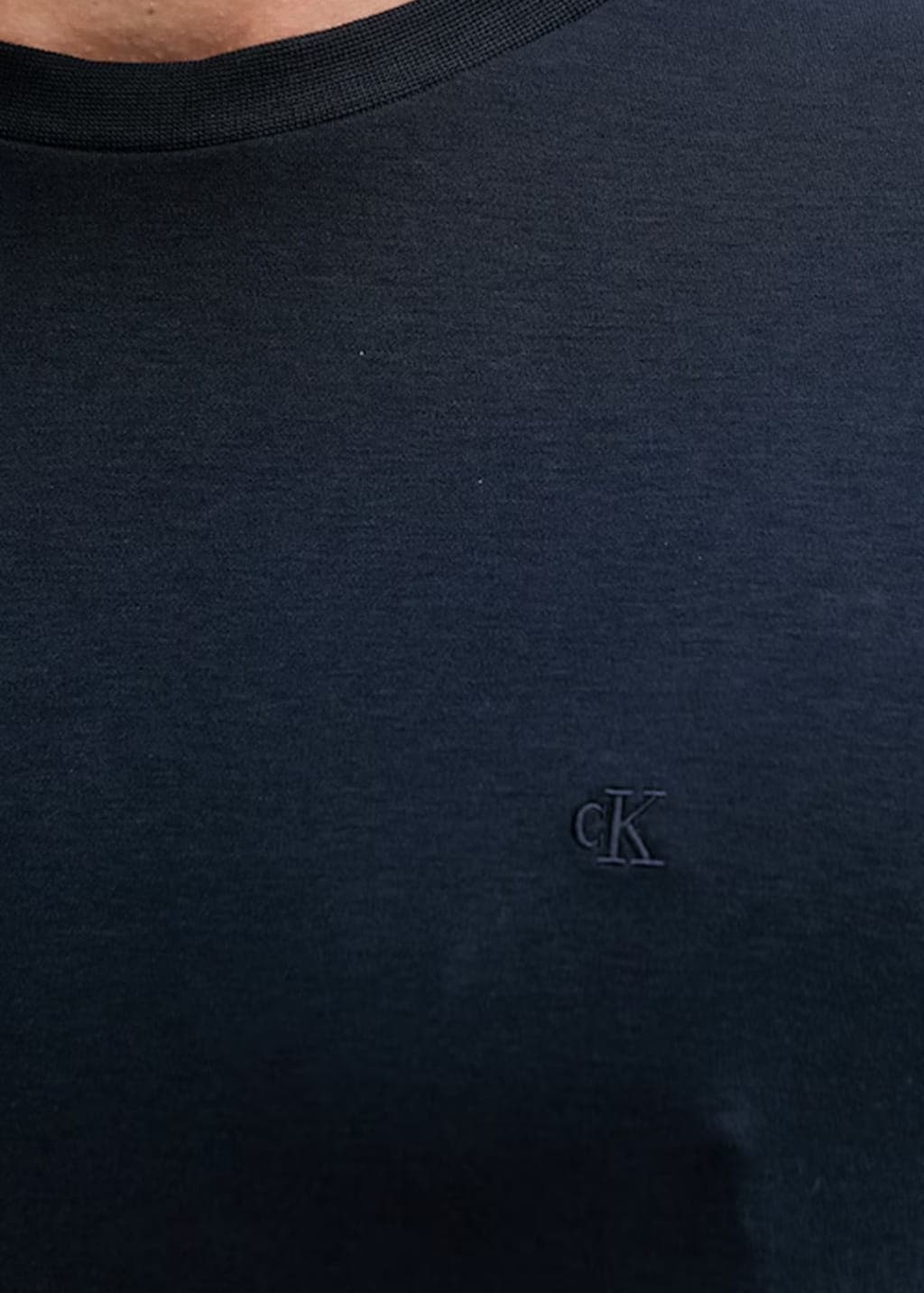 Small Embroidered Logo Crew Neck T-Shirt Men Calvin Klein
