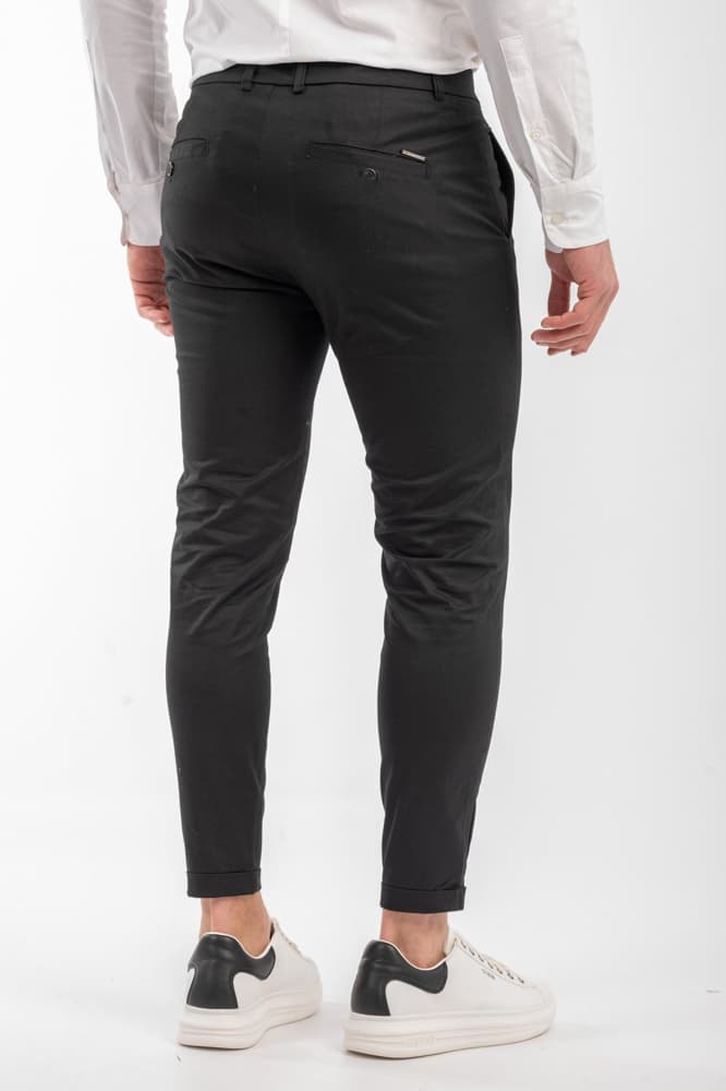 Ανδρικό Παντελόνι Μαύρο Vittorio ALTO-BLACK