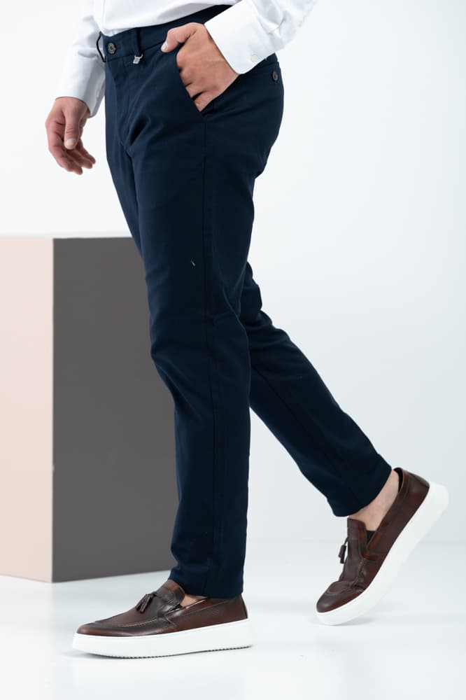 Ανδρικό Παντελόνι Navy Μπλε Vittorio NOBILE-BLUE