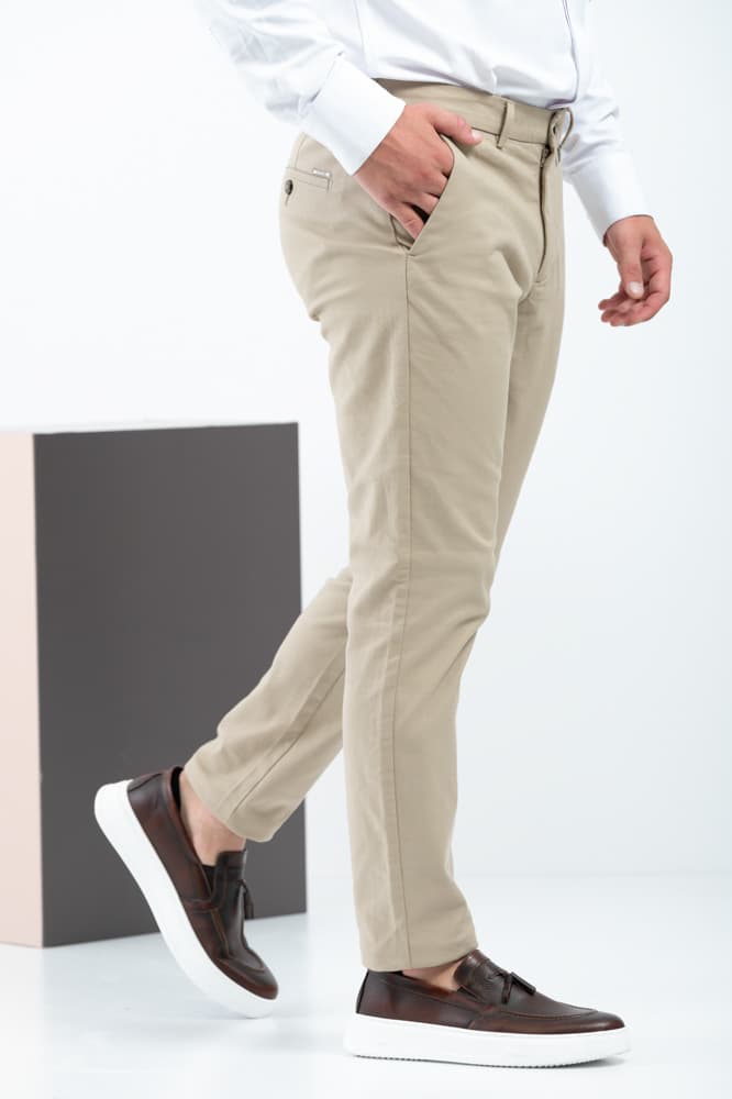 Ανδρικό Παντελόνι Μπεζ Vittorio NOBILE-SAFARI