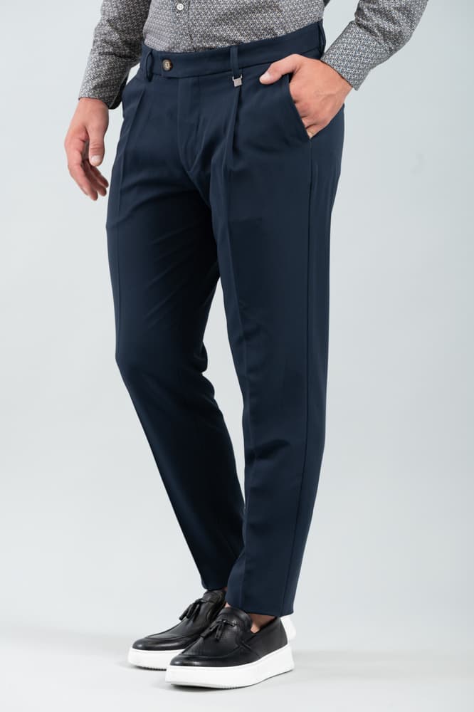 Ανδρικό Παντελόνι Navy Μπλε Vittorio 25SOLANO-BLUE