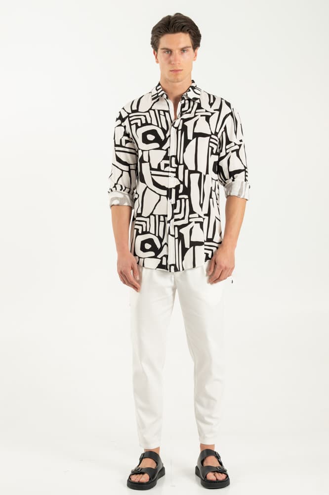 Ανδρικό Πουκάμισο Λευκό Vittorio 25108-WHITE