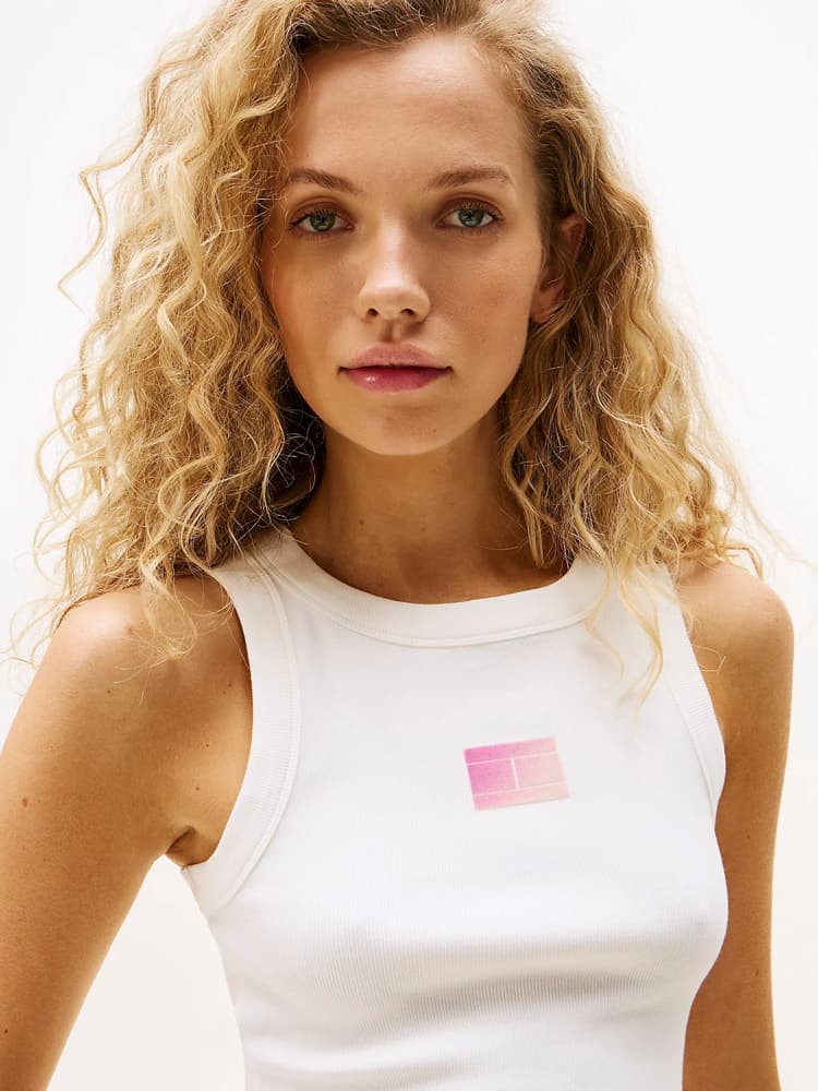 Γυναικείο Slim Tank Top Λευκό Tommy Jeans DW0DW20920-YBL