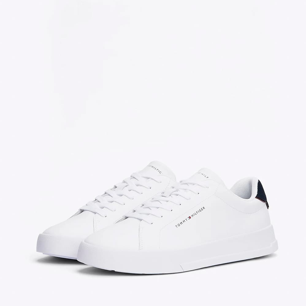 Court Leather Detail Essential Sneakers Men Tommy Hilfiger
