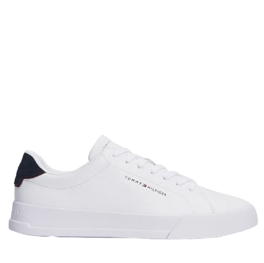 Ανδρικά Δερμάτινα Sneakers Λευκά Tommy Hilfiger FM0FM05367-0LD
