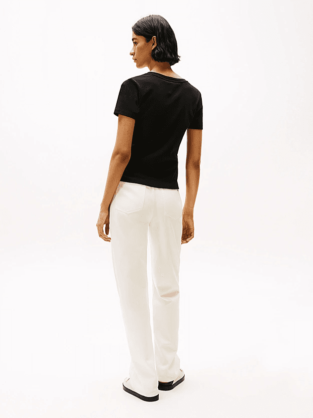 Women's T-Shirts Tommy Hilfiger Black