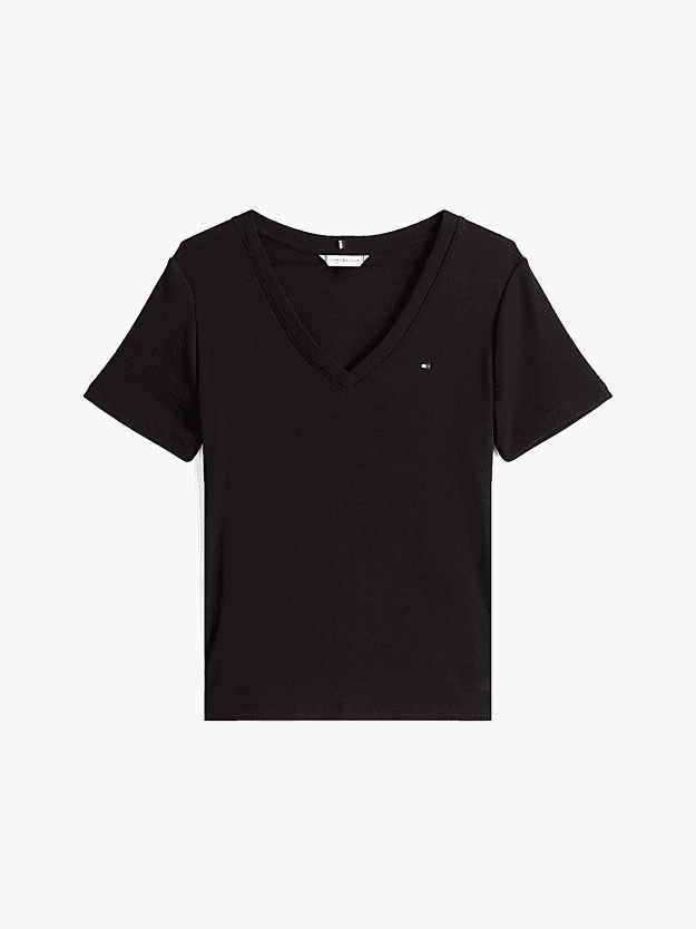 Women's T-Shirts Tommy Hilfiger Black
