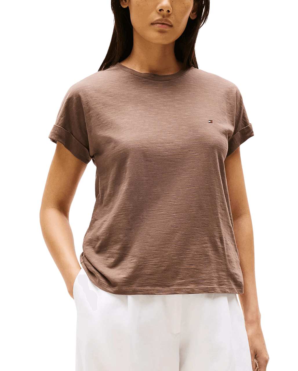 Women's T-Shirts Tommy Hilfiger Brown