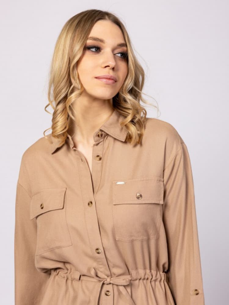 Γυναικείο Rolda Πουκάμισο Μπεζ Heavy Tools T40017-BEIGE