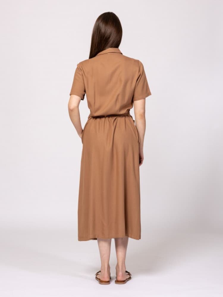 Γυναικείο Vedbi Φόρεμα Καφέ Heavy Tools T50033-LATTE