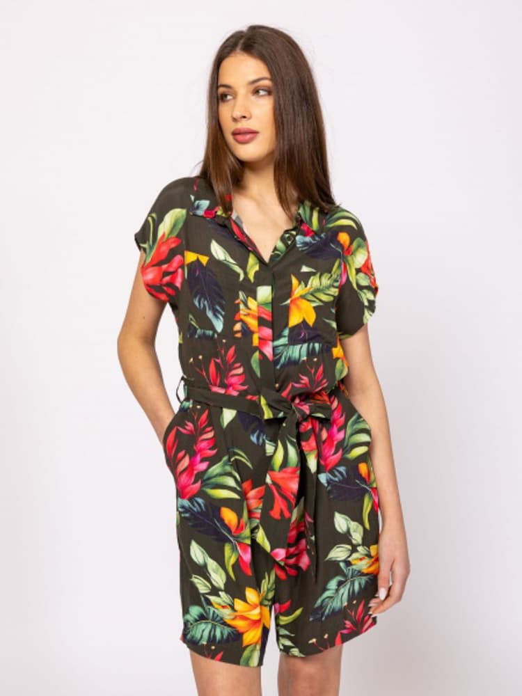 Γυναικεία Κοντομάνικη Vosala Ολόσωμη Φόρμα Heavy Tools T51002-BOTANIC