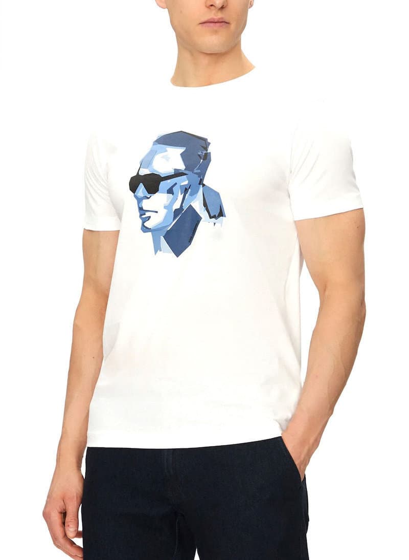 Ανδρικό T-shirt Λευκό Karl Lagerfeld 755065 552241-10