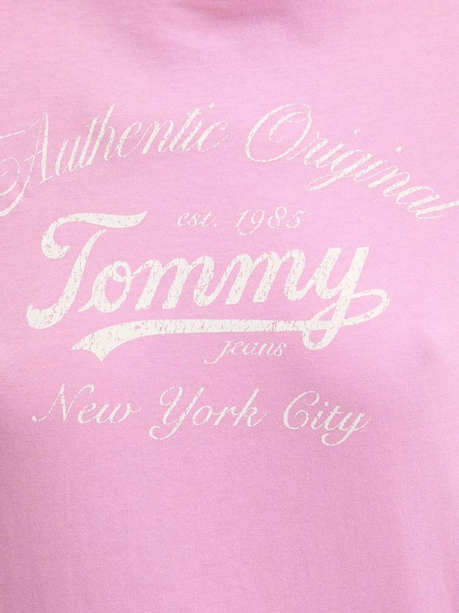 Γυναικείο T-shirt Ροζ Tommy Jeans DW0DW21404-U06