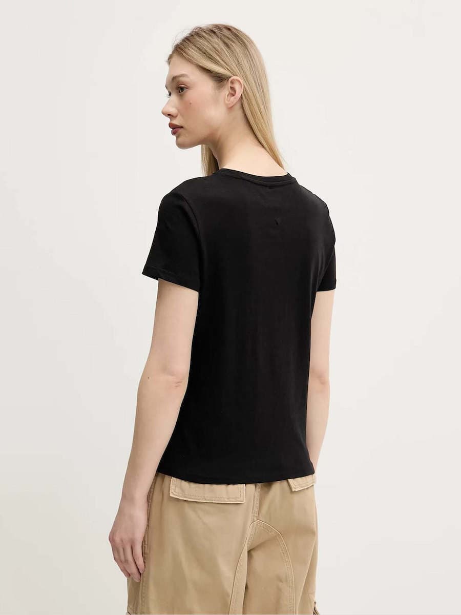 Γυναικείο T-shirt Μαύρο Tommy Jeans DW0DW21404-BDS