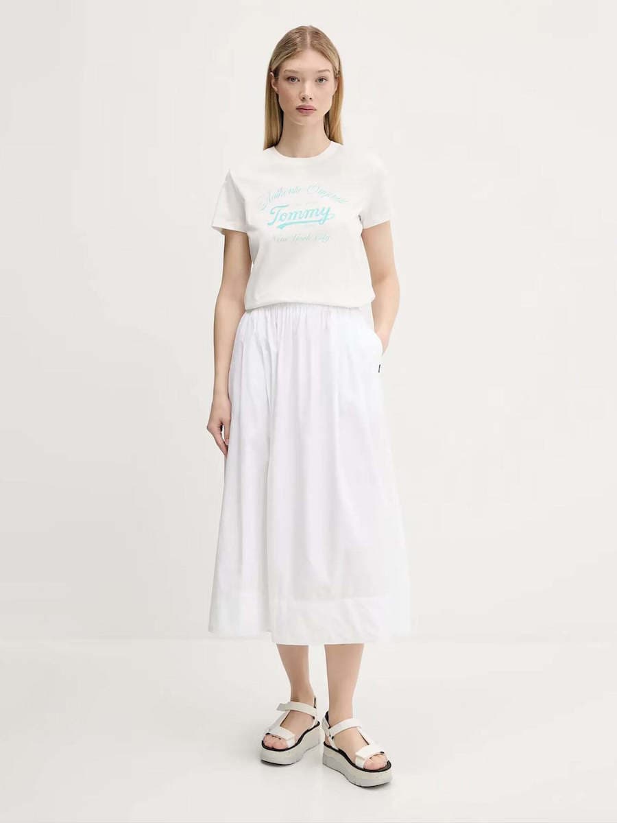 Γυναικείο T-shirt Λευκό Tommy Jeans DW0DW21404-YBL