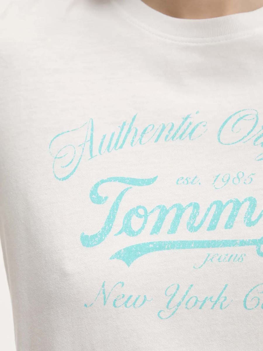 Γυναικείο T-shirt Λευκό Tommy Jeans DW0DW21404-YBL