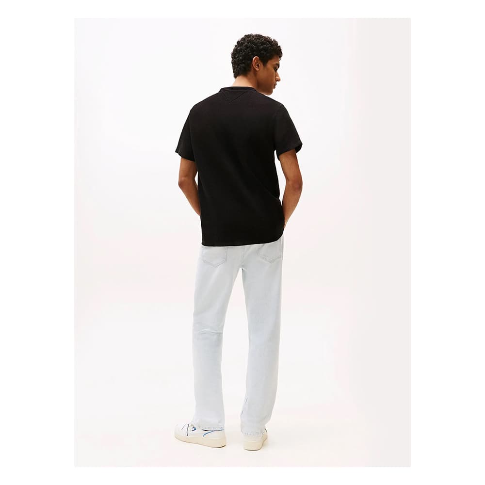 Ανδρικό T-shirt Μαύρο Tommy Jeans DM0DM21778-BDS
