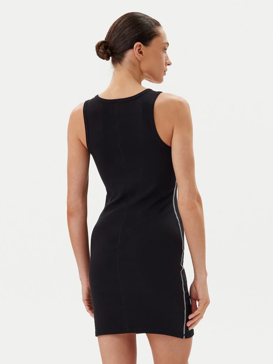 ΦΟΡΕΜΑ CALVIN KLEIN MONOLOGO TANK DRESS BLACK CALVIN KLEIN