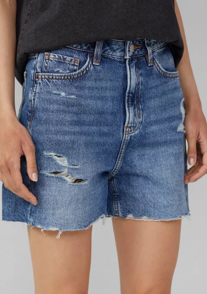 Γυναικείο Τζιν Σορτς Μπλε S.Oliver 2167242-56Y7