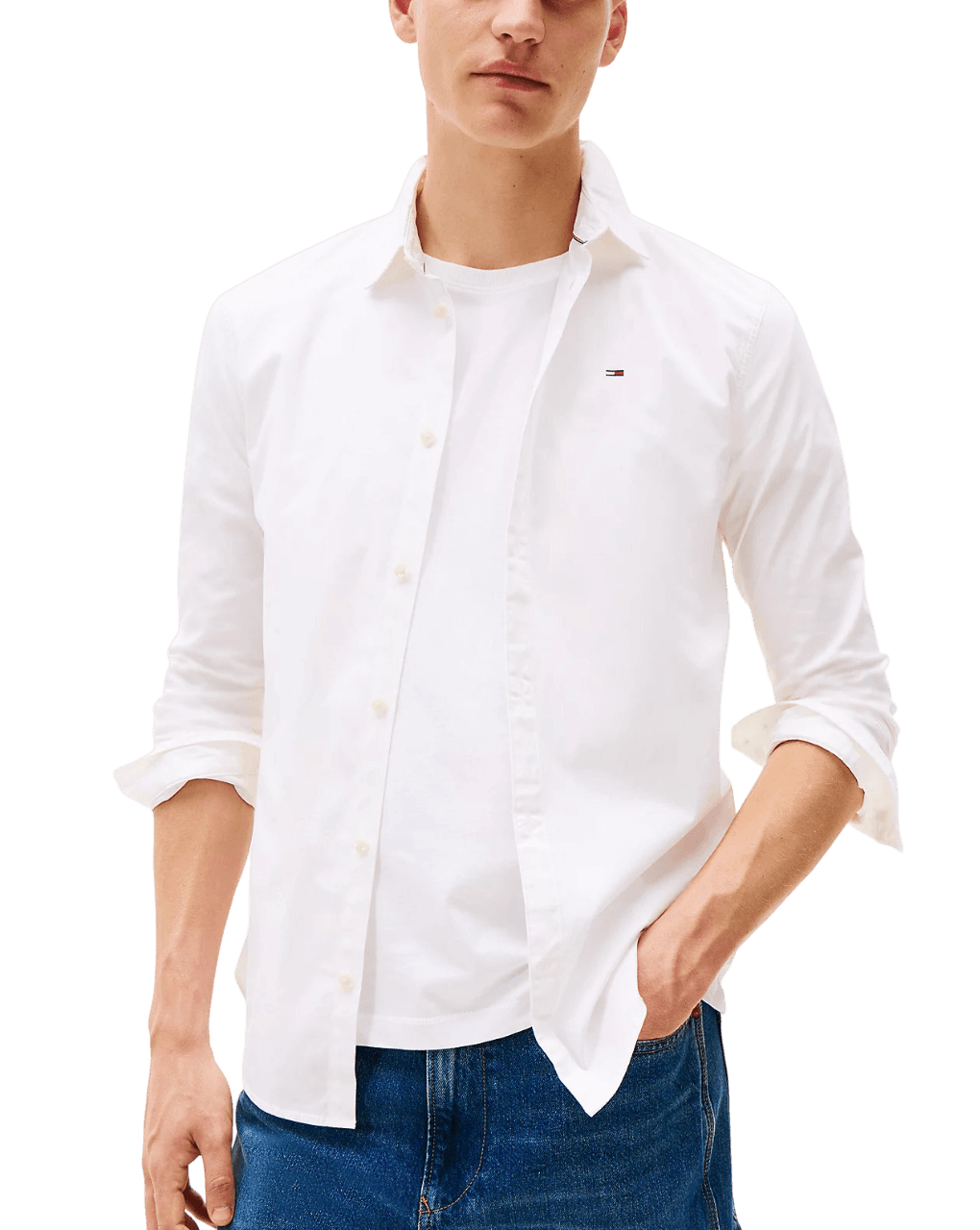 Tommy Jeans Original Stretch Slim Fit Shirt Men