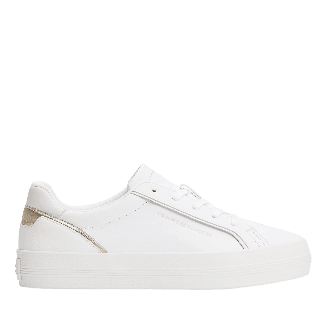 Γυναικεία Δερμάτινα Sneakers Λευκά Tommy Hilfiger FW0FW08757-0HT